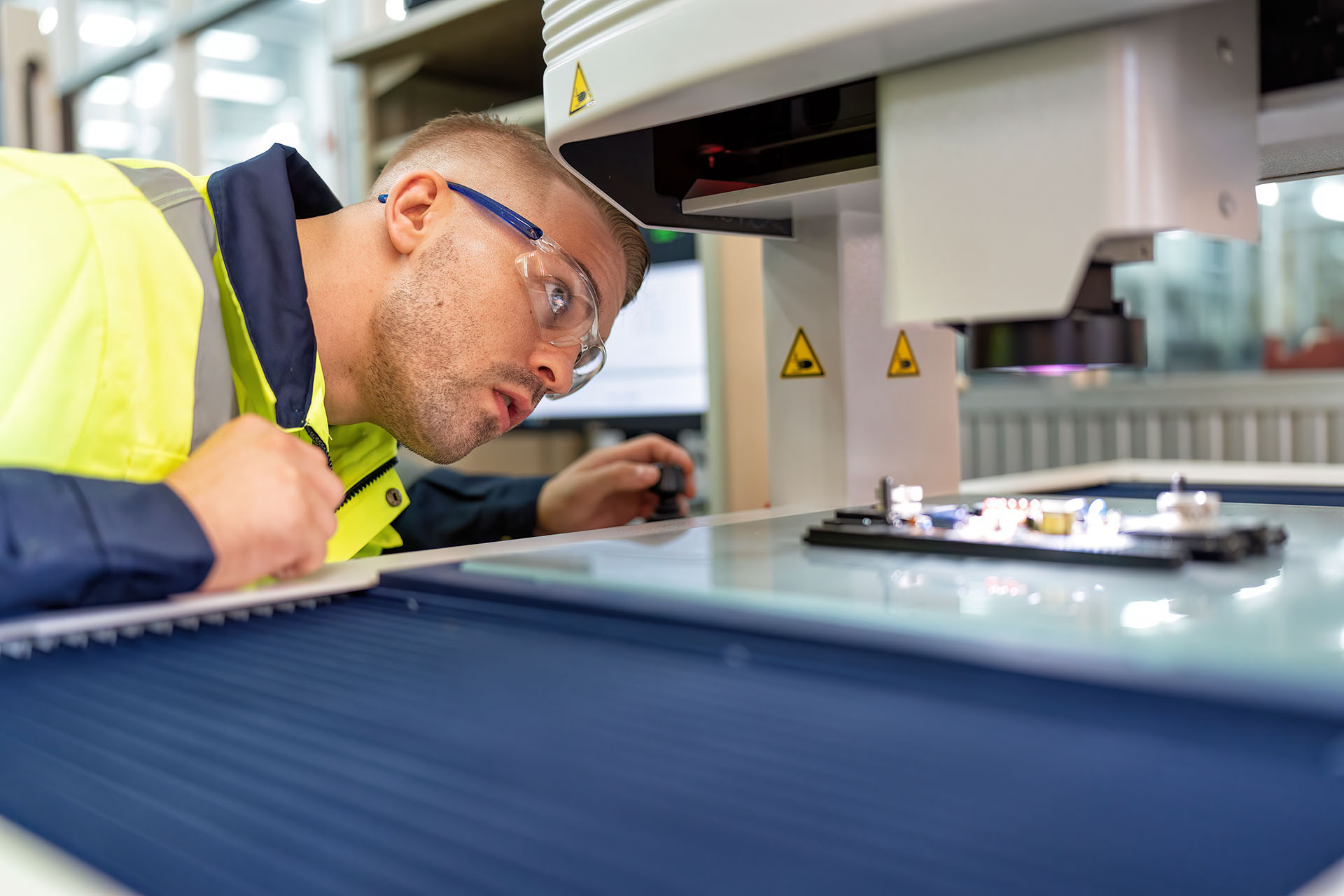 KeyMedical engineer conducting validation testing
