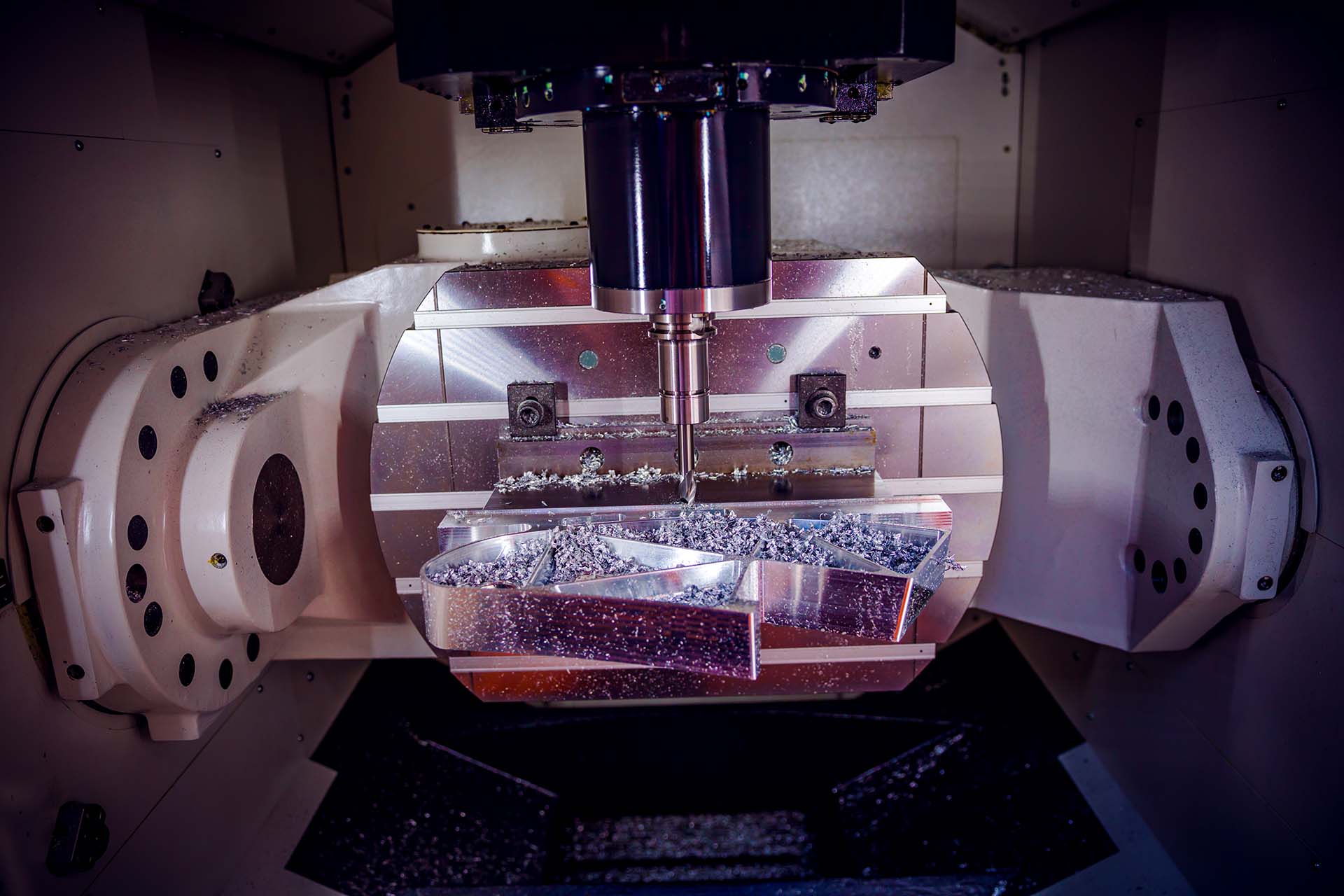 A CNC milling machine in KeyPrecision